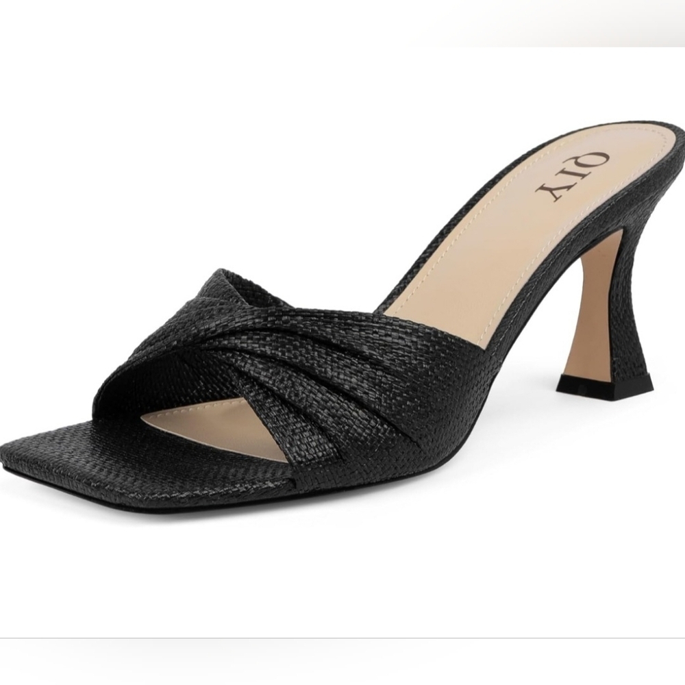 Black Women's Heeled Sandals